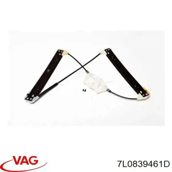 Mechanizm podnoszenia szyby drzwi tylnych lewych VAG 7L0839461D cena, od 52,94 USD