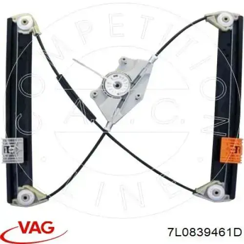 7L0839461D VAG Mechanizm podnoszenia szyby drzwi tylnych lewych