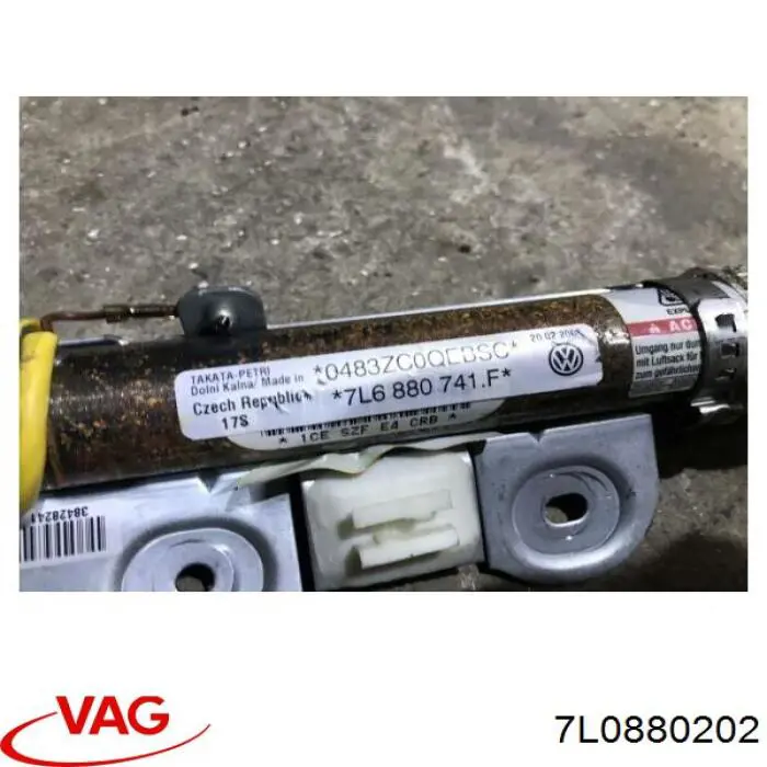 Do koszyka 7L0880202 VAG Poduszka powietrzna (Airbag) pasażera