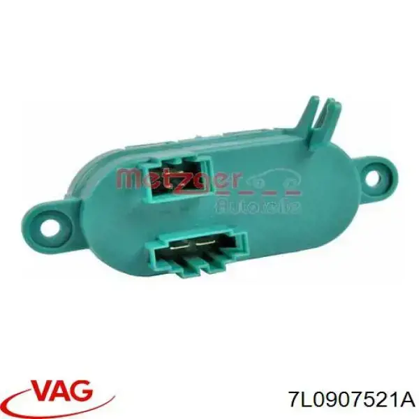 Rezystor (opornik) wentylatora nagrzewnicy (ogrzewana wnętrza) tylny VAG 7L0907521A cena, od 39,21 USD