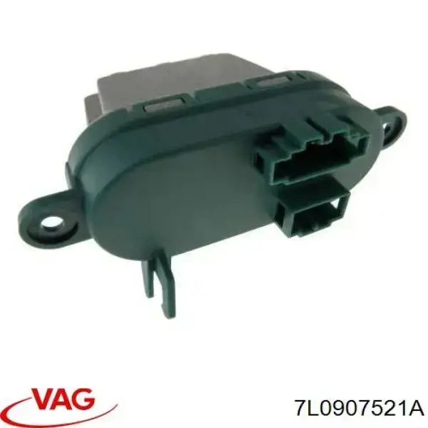 7L0907521A VAG Rezystor (opornik) wentylatora nagrzewnicy (ogrzewana wnętrza) tylny
