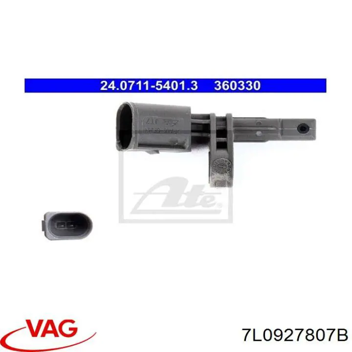Do koszyka 7L0927807B VAG Czujnik ABS tylny lewy