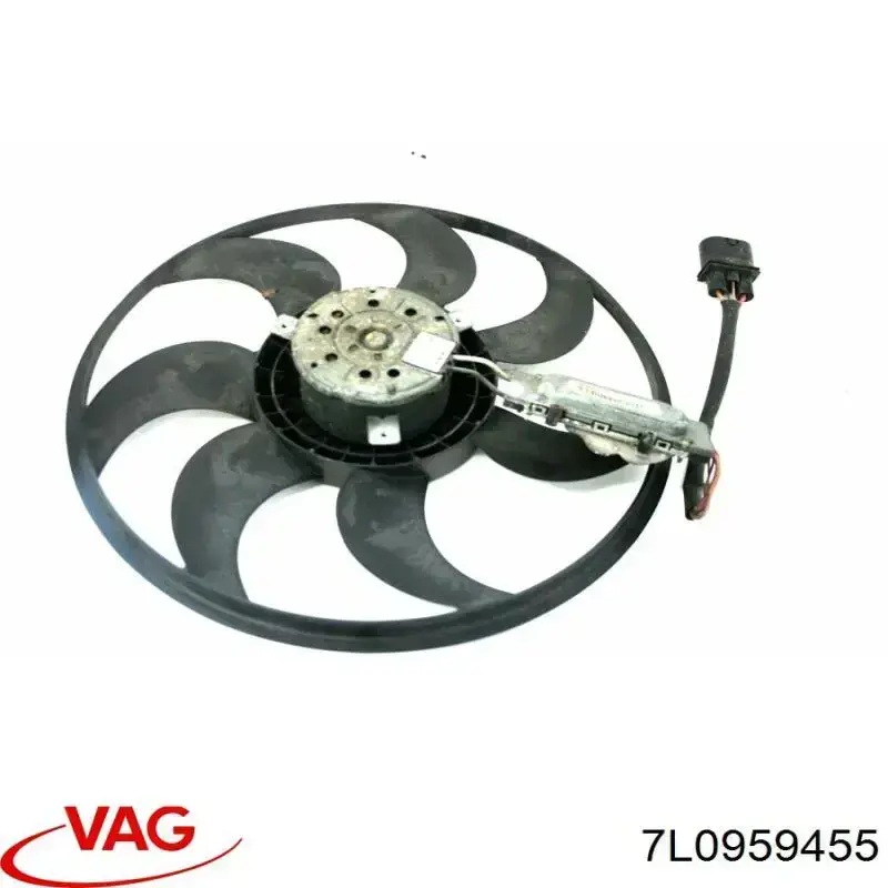 7L0959455 VAG Wentylator elektryczny układu chłodzenia, kompletny (silnik+wirnik) lewy