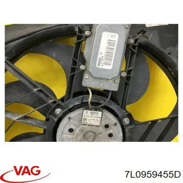 Wentylator elektryczny układu chłodzenia, kompletny (silnik+wirnik) prawy VAG 7L0959455D cena, od 137,91 USD
