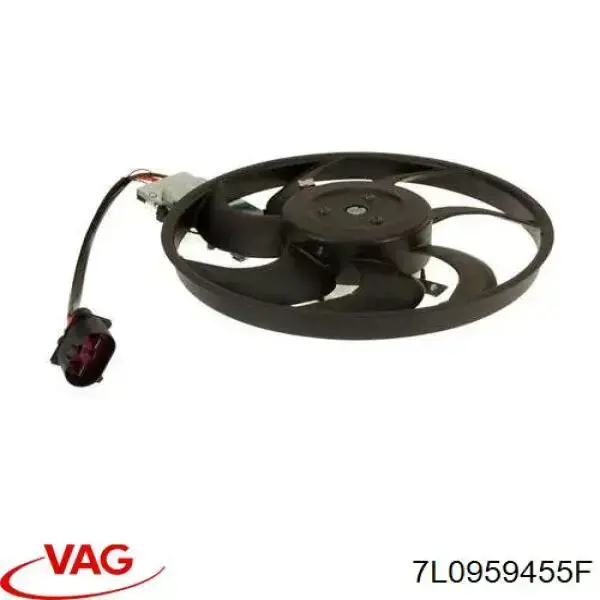 Wentylator elektryczny układu chłodzenia, kompletny (silnik+wirnik) lewy VAG 7L0959455F cena, od 122,58 USD