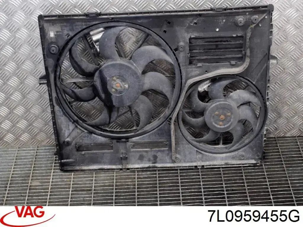 Wentylator elektryczny układu chłodzenia, kompletny (silnik+wirnik) prawy VAG 7L0959455G cena, od 139,18 USD