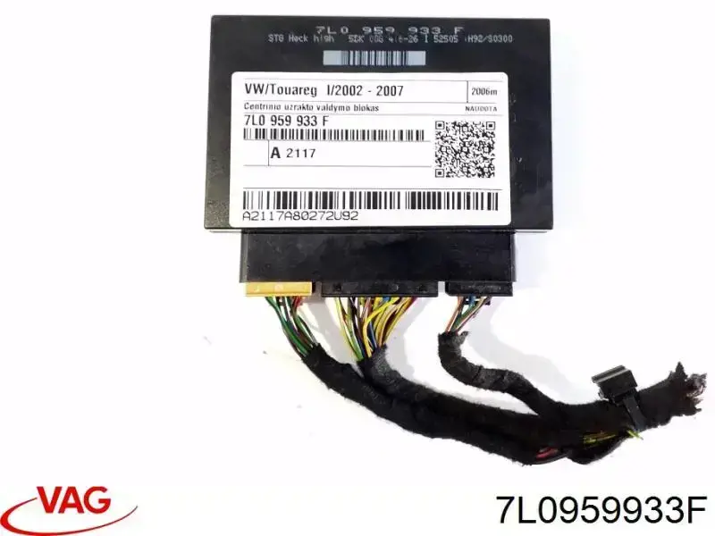 Do koszyka Blok komfortu Volkswagen Touareg I 7LA, 7L6, 7L7