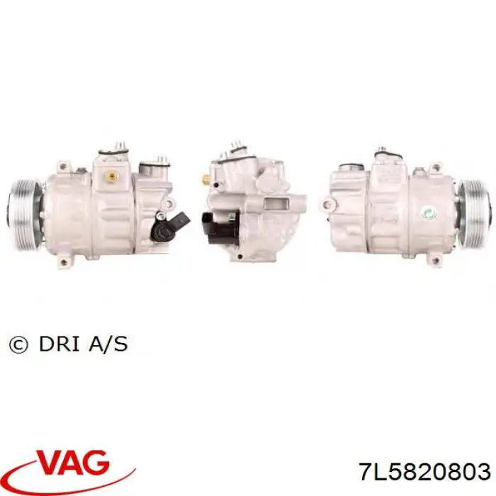 Sprężarka klimatyzacji VAG 7L5820803 cena, od 225,81 USD
