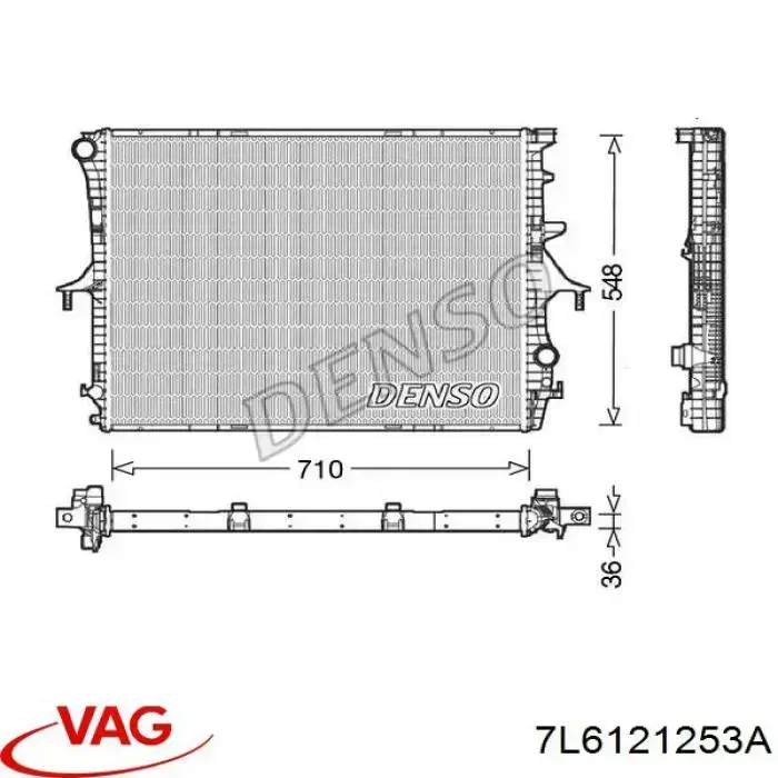 7L6121253A VAG chłodnica silnika