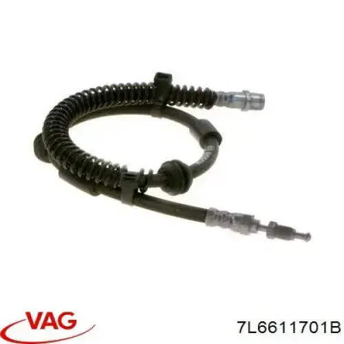 Do koszyka 7L6611701B VAG Przewód hamulcowy przedni