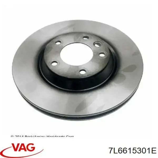 Do koszyka 7L6615301E VAG Tarcza hamulcowa przednia