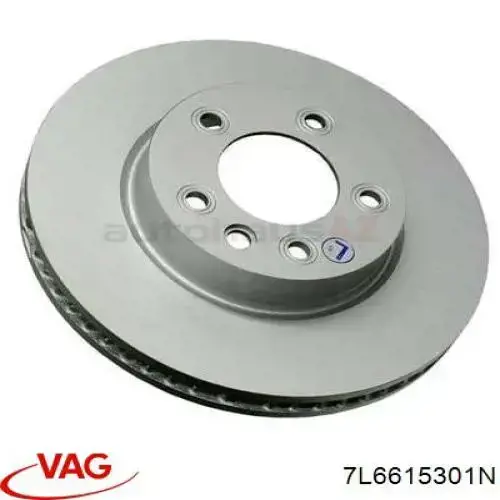 Do koszyka 7L6615301N VAG Tarcza hamulcowa przednia