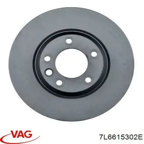 Do koszyka 7L6615302E VAG Tarcza hamulcowa przednia