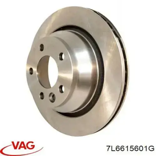 7L6615601G VAG Tarcza hamulcowa tylna