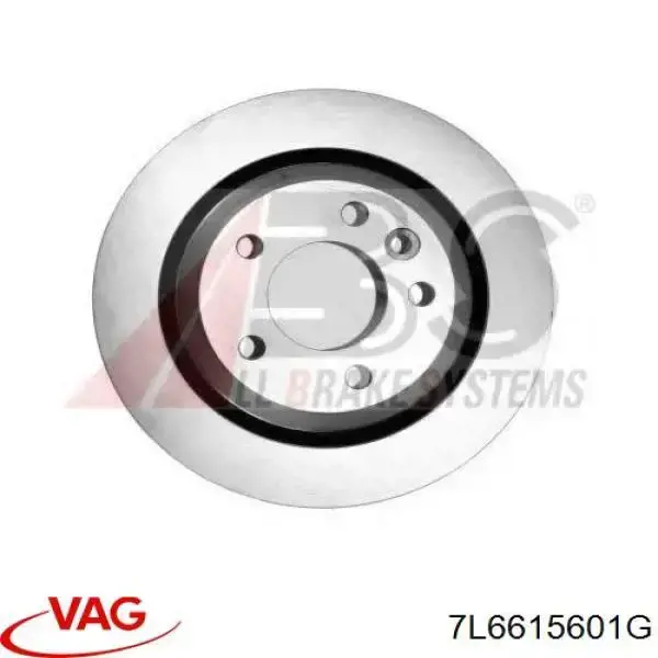 Tarcza hamulcowa tylna VAG 7L6615601G cena, od 55,81 USD