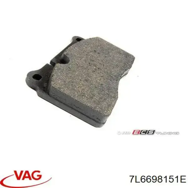 Do koszyka 7L6698151E VAG Klocki hamulcowe przednie tarczowe