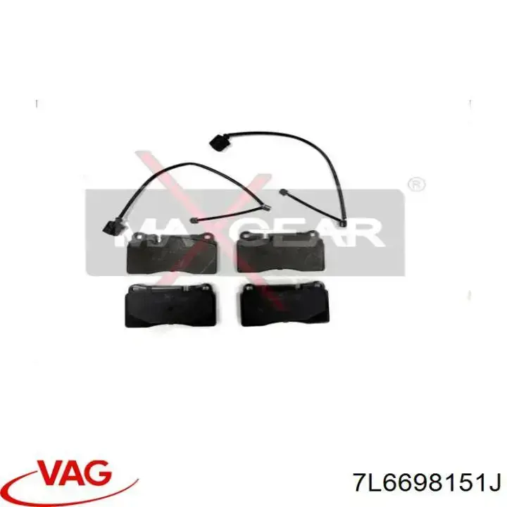 Do koszyka 7L6698151J VAG Klocki hamulcowe przednie tarczowe