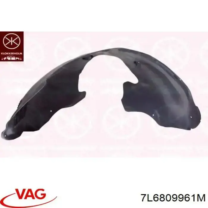 Nadkole błotnika przedniego lewe VAG 7L6809961M cena, od 157,14 USD