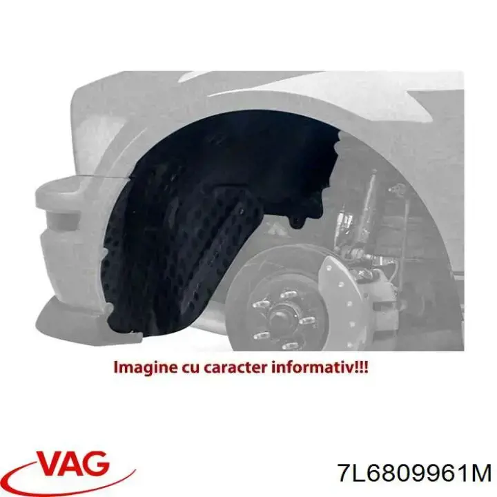 Do koszyka 7L6809961M VAG Nadkole błotnika przedniego lewe