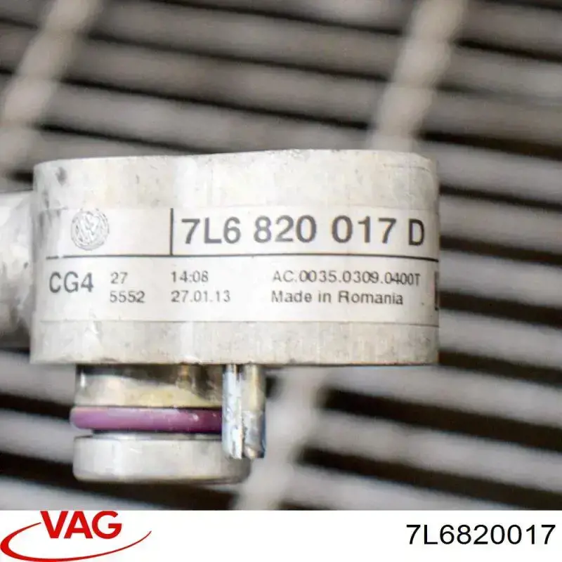 7L6820017 VAG Przewód klimatyzacji, od osuszacza do tylnego parownika