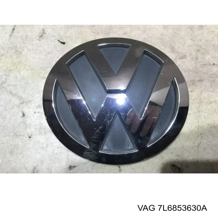 Do koszyka 7L6853630A VAG Emblemat na klapę bagaznika (znaczek firmowy)
