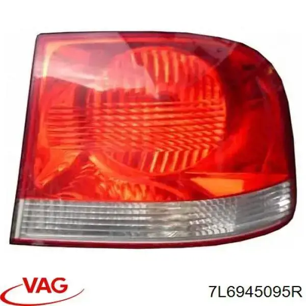 Lampa zespolona tylna lewa zewnętrzna VAG 7L6945095R cena, od 102,63 USD