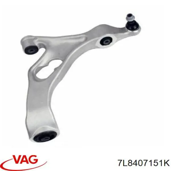 Wahacz zawieszenia przedniego dolny lewy VAG 7L8407151K cena, od 153,23 USD