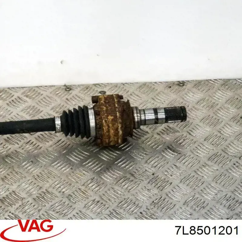 Do koszyka 7L8501201 VAG Półoś tylna