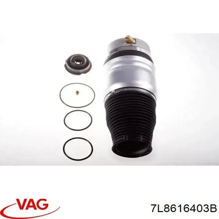 Poduszka pneumatyczna (resor pneumatyczny) mostu przedniego VAG 7L8616403B cena, od 205,86 USD