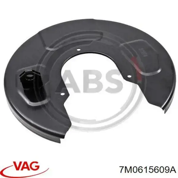 Osłona tarczy hamulcowej tylnej lewa VAG 7M0615609A cena, od 26,76 USD
