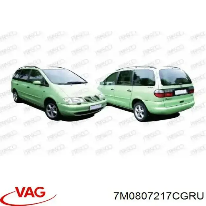 Do koszyka 7M0807217CGRU VAG Zderzak przedni