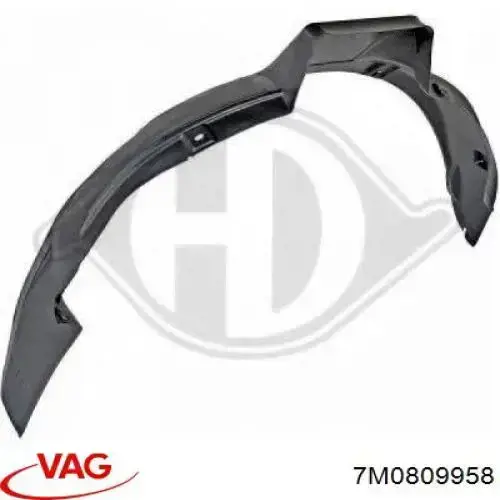 Nadkole błotnika przedniego prawe VAG 7M0809958 cena, od 23,91 USD
