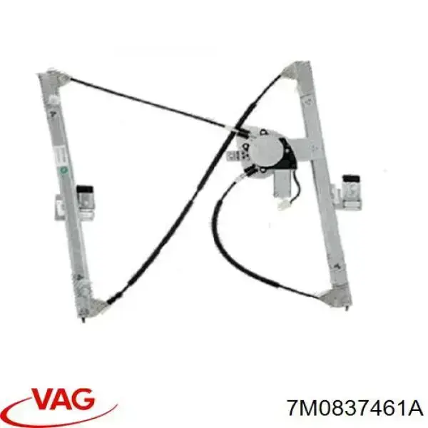 Do koszyka 7M0837461A VAG Mechanizm podnoszenia szyby drzwi przednich lewych