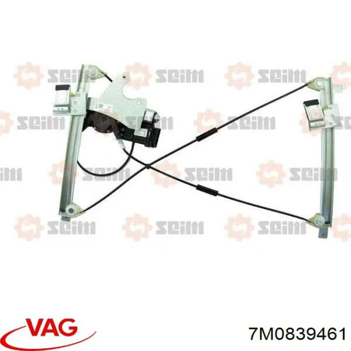 7M0839461 VAG Mechanizm podnoszenia szyby drzwi tylnych lewych