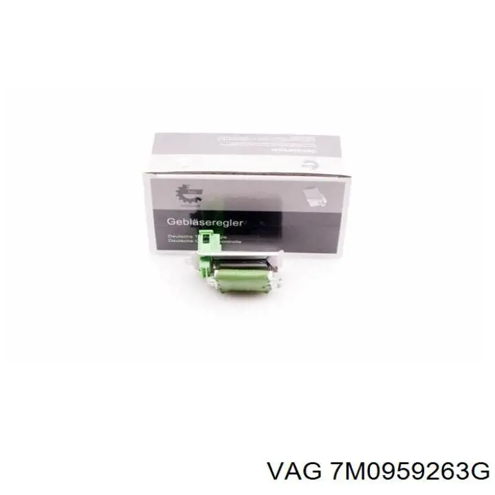 Do koszyka 7M0959263G VAG Rezystor wentylatora nagrzewnicy (ogrzewacza kabiny)