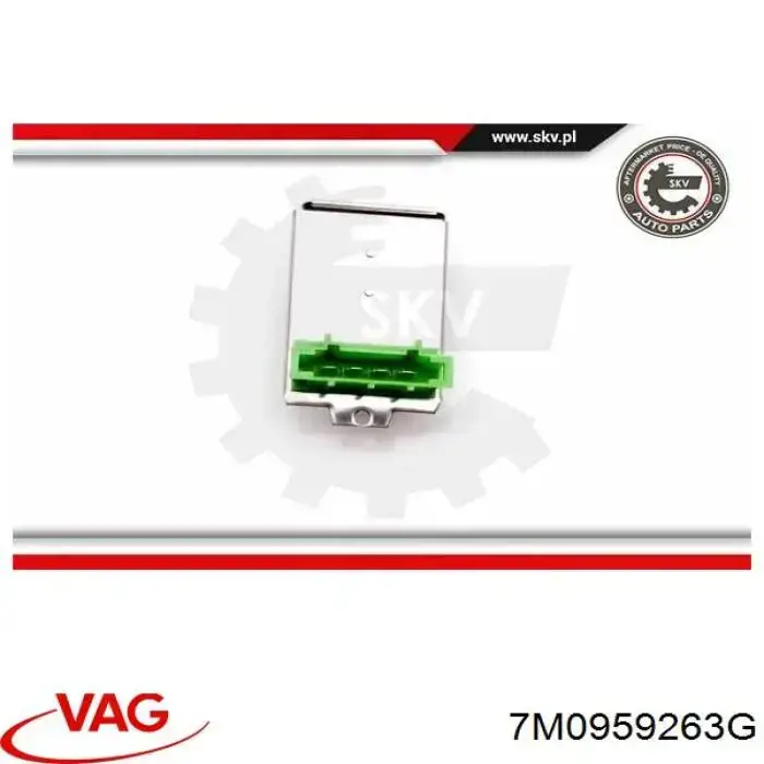 7M0959263G VAG Rezystor wentylatora nagrzewnicy (ogrzewacza kabiny)