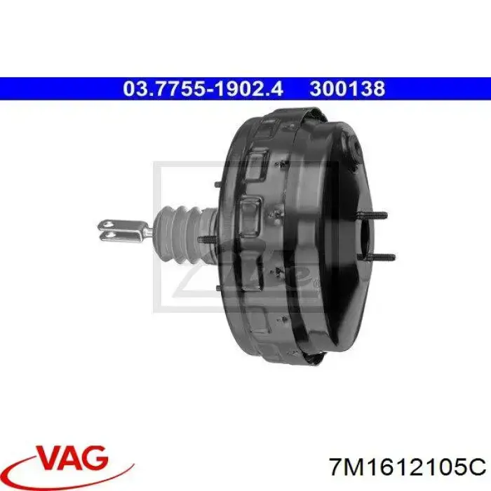 Wzmacniacz próżniowy hamulców VAG 7M1612105C cena, od 115,40 USD