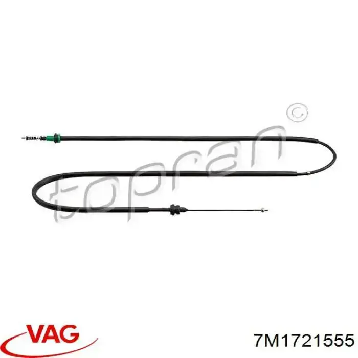 Do koszyka 7M1721555 VAG Linka gazu