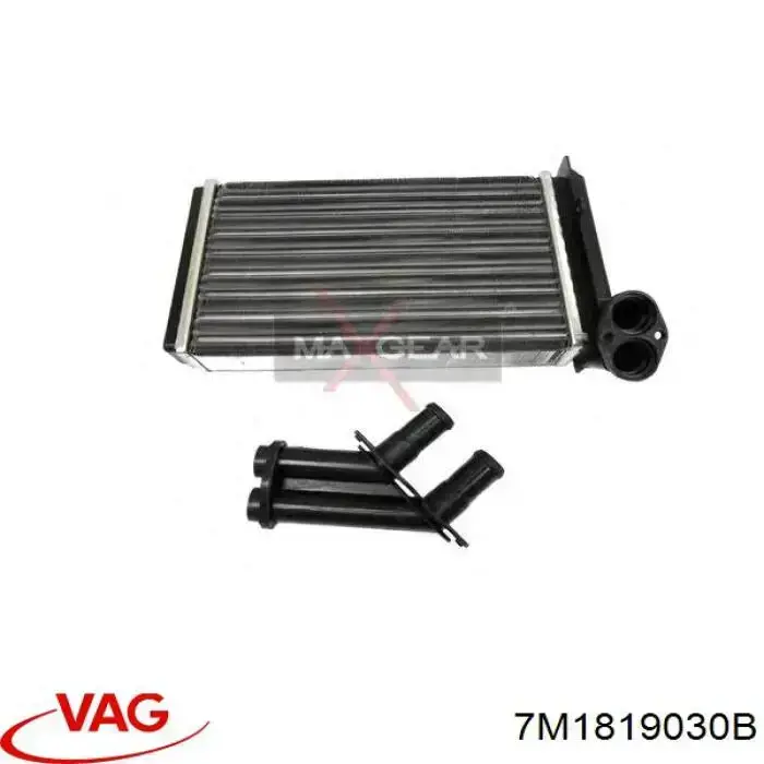 Do koszyka 7M1819030B VAG Chłodnica nagrzewnicy (ogrzewacza)