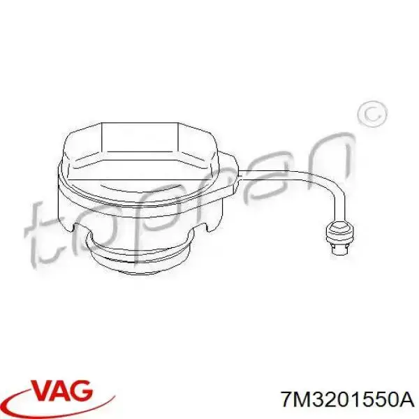 7M3201550A VAG Korek wlewu paliwa