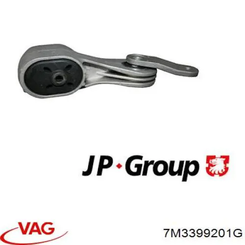 Do koszyka 7M3399201G VAG Poduszka (podpora) silnika tylna
