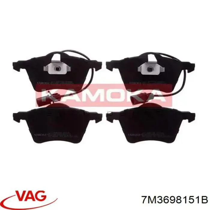 Klocki hamulcowe przednie tarczowe VAG 7M3698151B cena, od 34,99 USD