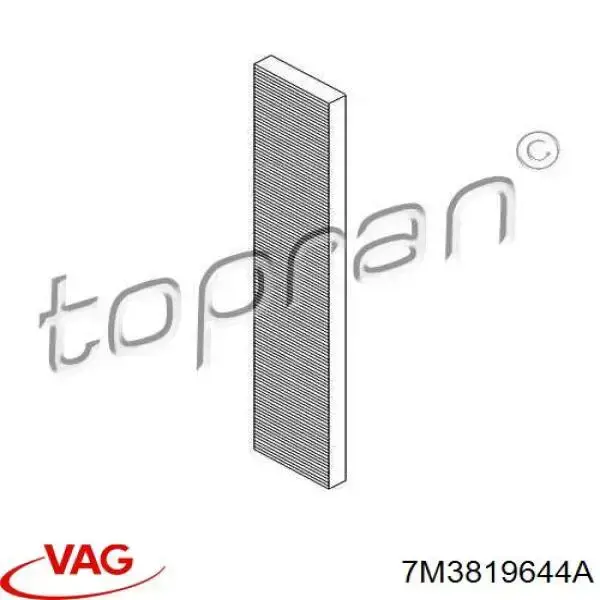 Filtr kabiny VAG 7M3819644A cena, od 7,93 USD