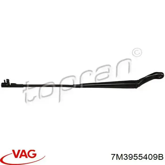 Do koszyka 7M3955409 VAG Ramię wycieraczki szyby przedniej