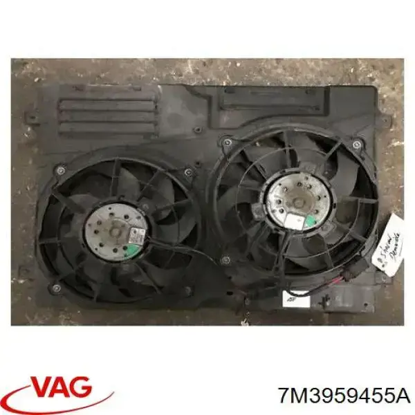 Wentylator elektryczny układu chłodzenia kompletny (silnik+wirnik) VAG 7M3959455A cena, od 80,02 USD