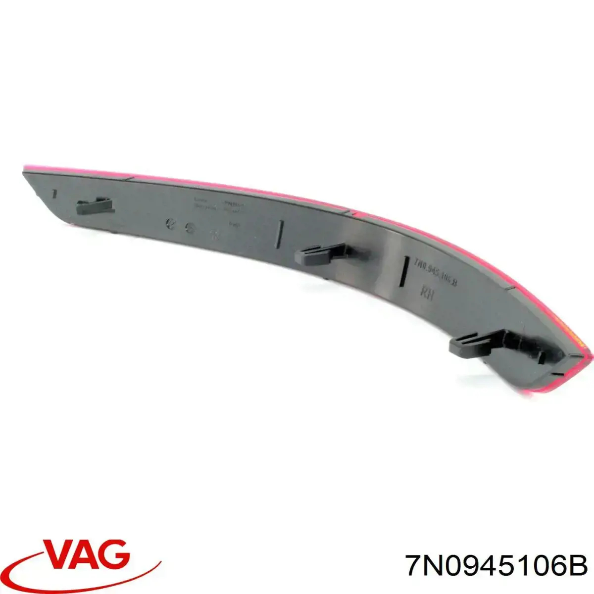 7N0945106B VAG Lampa odblaskowa zderzaka tylnego prawa