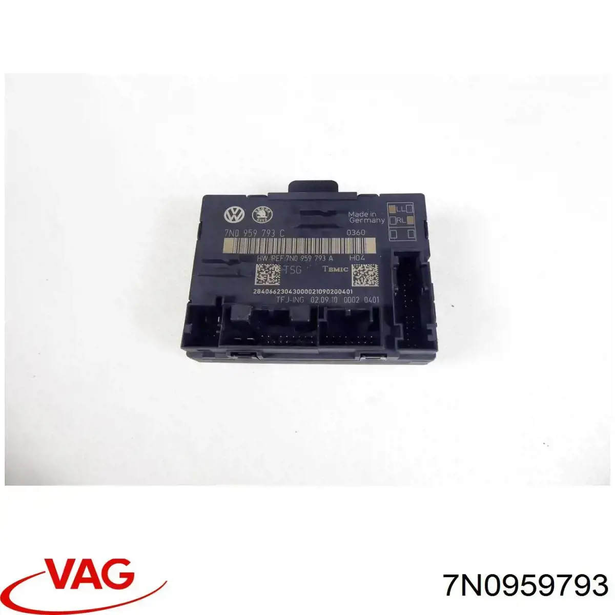 7N0959793 VAG Blok komfortu przednich drzwi