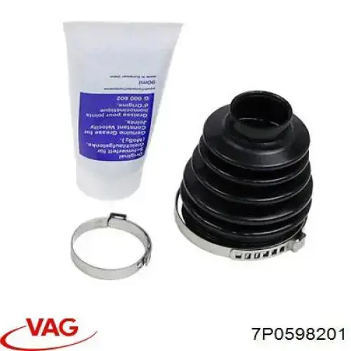 7P0598201 VAG Osłona przegubu półosi tylnej zewnętrzna