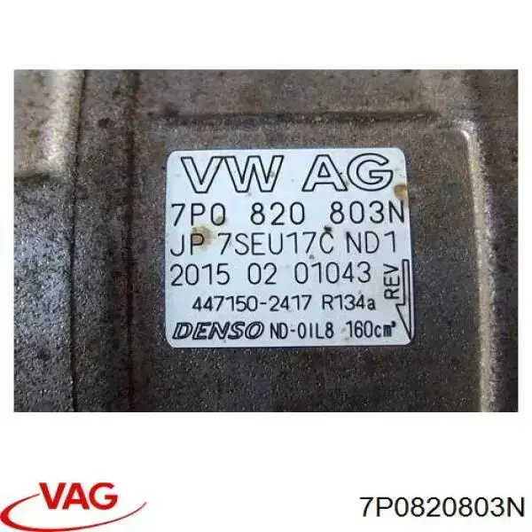 Do koszyka 7P0820803N VAG Sprężarka klimatyzacji