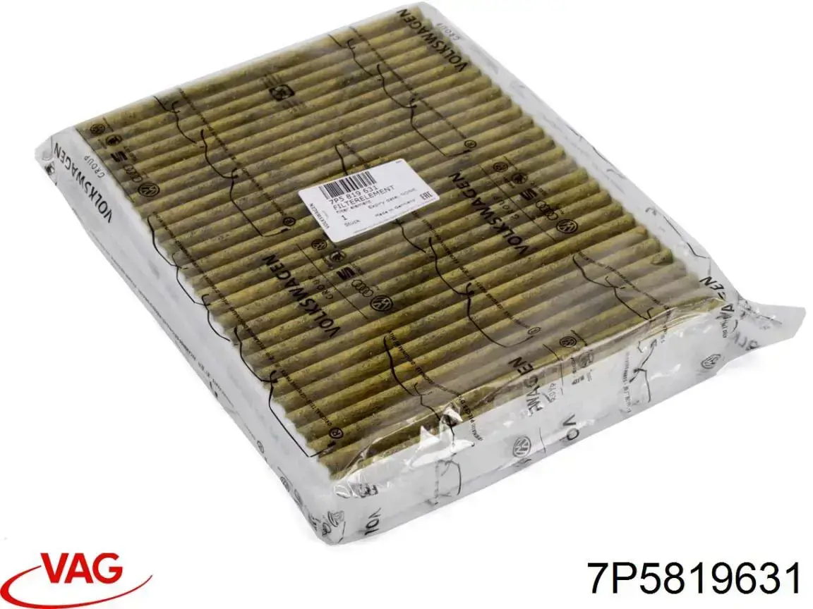 Do koszyka 7P5819631 VAG Filtr kabiny